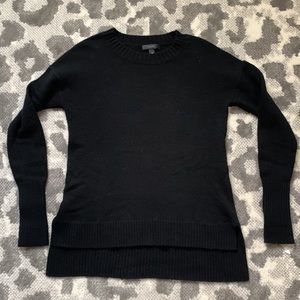 J.Crew black knit hi-low sweater